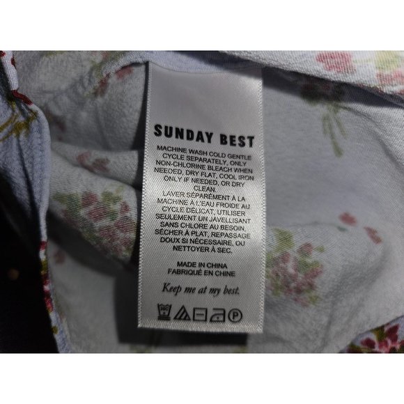 Aritzia Sunday Best Rachel Sweetheart Neckline Floral Mini Dress Women Size XS - Picture 11 of 12